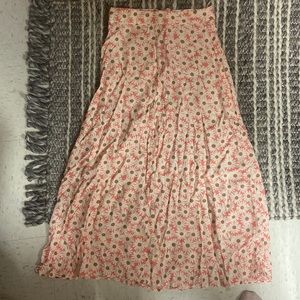 New MANGO pink floral skirt